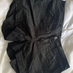 Black cargo shorts